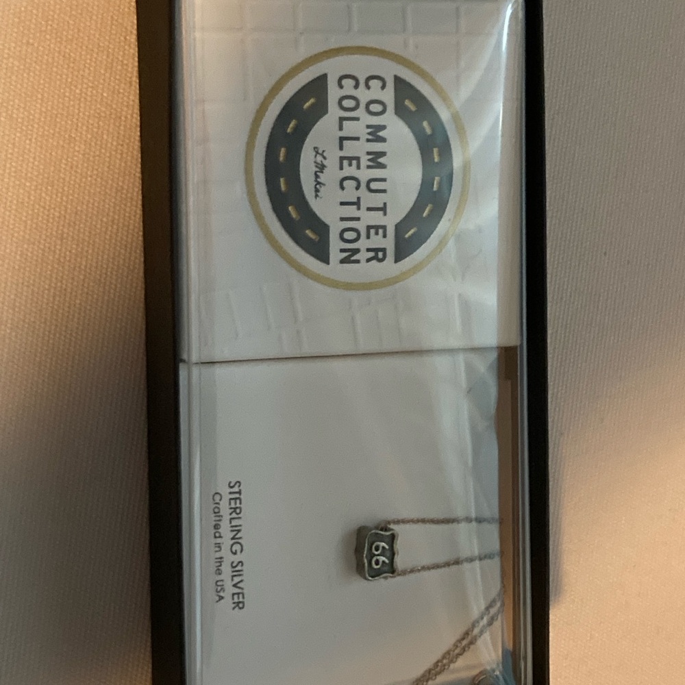 Sterling Silver Route 66 Necklace